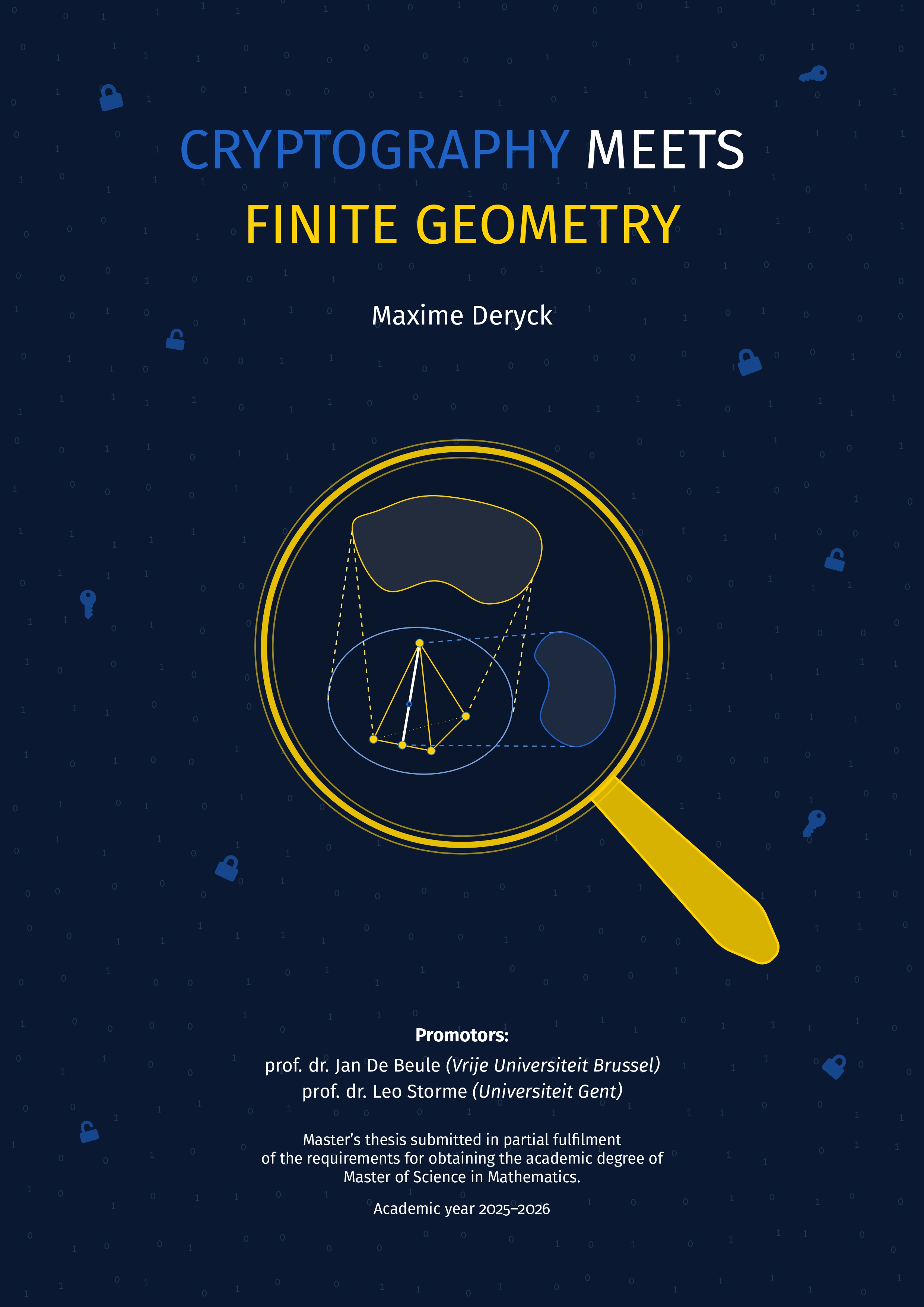 Cryptography meets Finite Geometry Thesis Cover